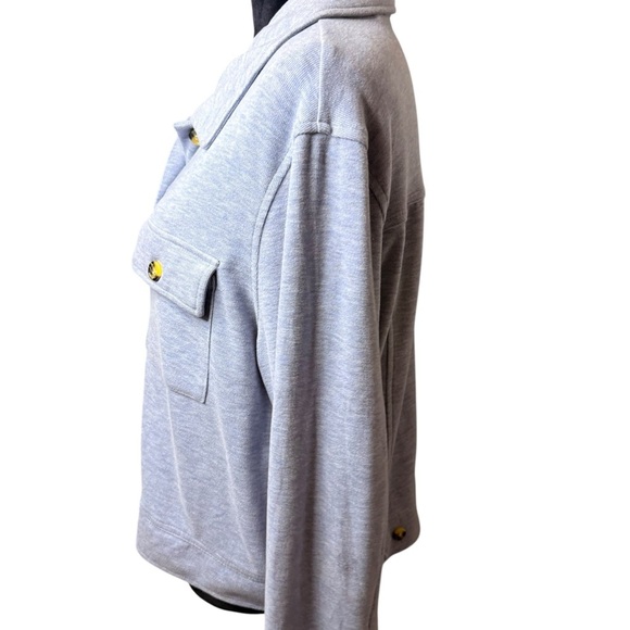 Bagatelle | Light Blue Button-Up Knit Blazer | Super Soft | Sz L - Picture 4 of 9